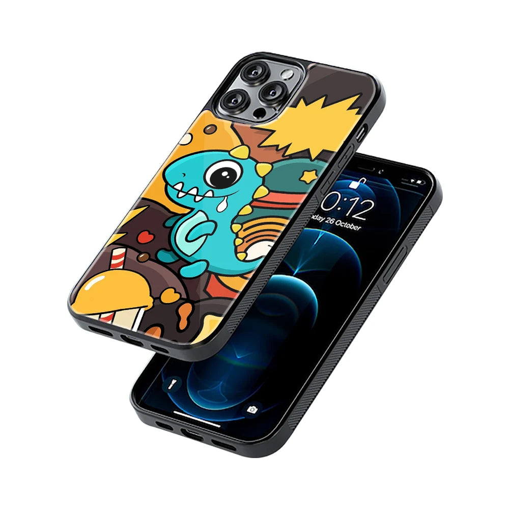 Protective Glass Back Phone Case Compatible with iPhone, Samsung, OnePlus, Pixel & More