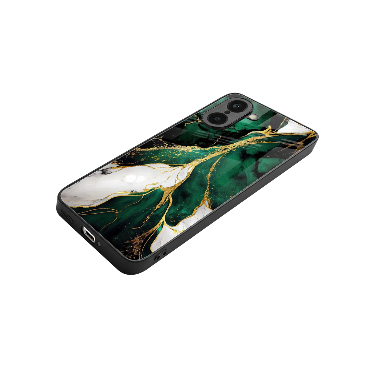 Emerald Luxe stylish phone case for oneplus nord ce5 5g | glossy glass and slim fit