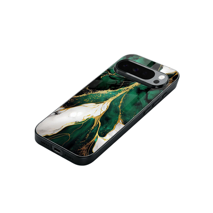Emerald Luxe stylish phone case for google pixel 10 pro xl | glossy glass and slim fit