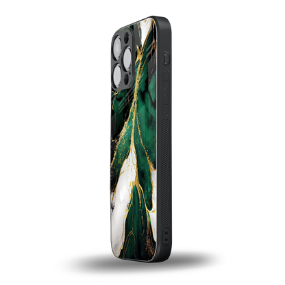 Emerald Luxe iphone 15 pro max mobile cover | shockproof glass phone case