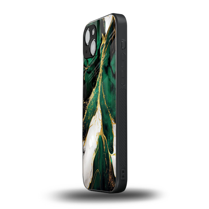 Emerald Luxe iphone 15 mobile cover | shockproof glass phone case