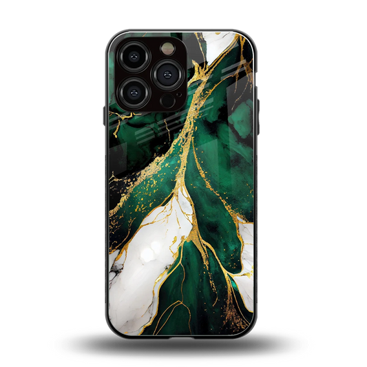 Emerald Luxe back phone cover | glass case for iphone 16 pro max
