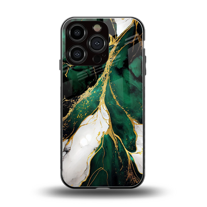 Emerald Luxe back phone cover | glass case for iphone 16 pro