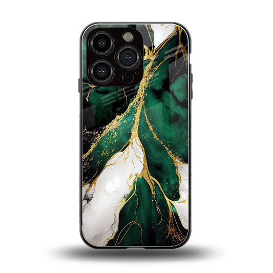 Emerald Luxe back phone cover | glass case for iphone 16 pro