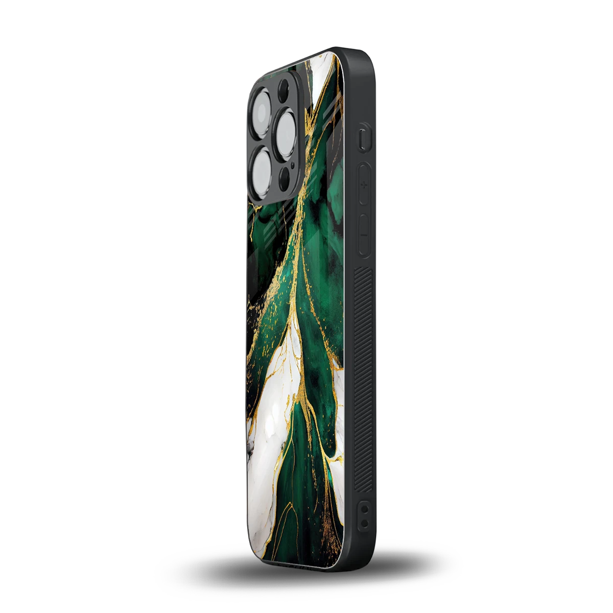 Emerald Luxe iphone 16 pro mobile cover | shockproof glass phone case