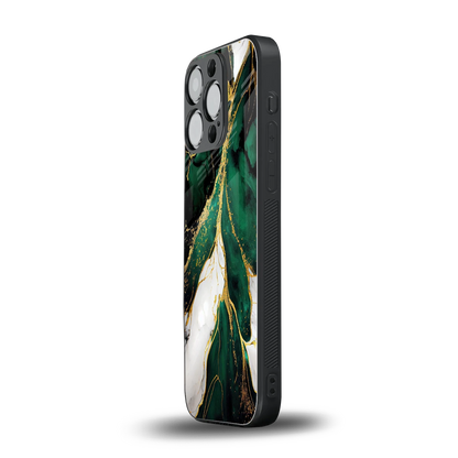 Emerald Luxe iphone 16 pro mobile cover | shockproof glass phone case