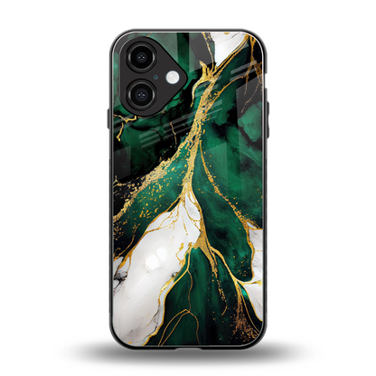 Emerald Luxe Phone Case for Iphone 16 | Glass Case