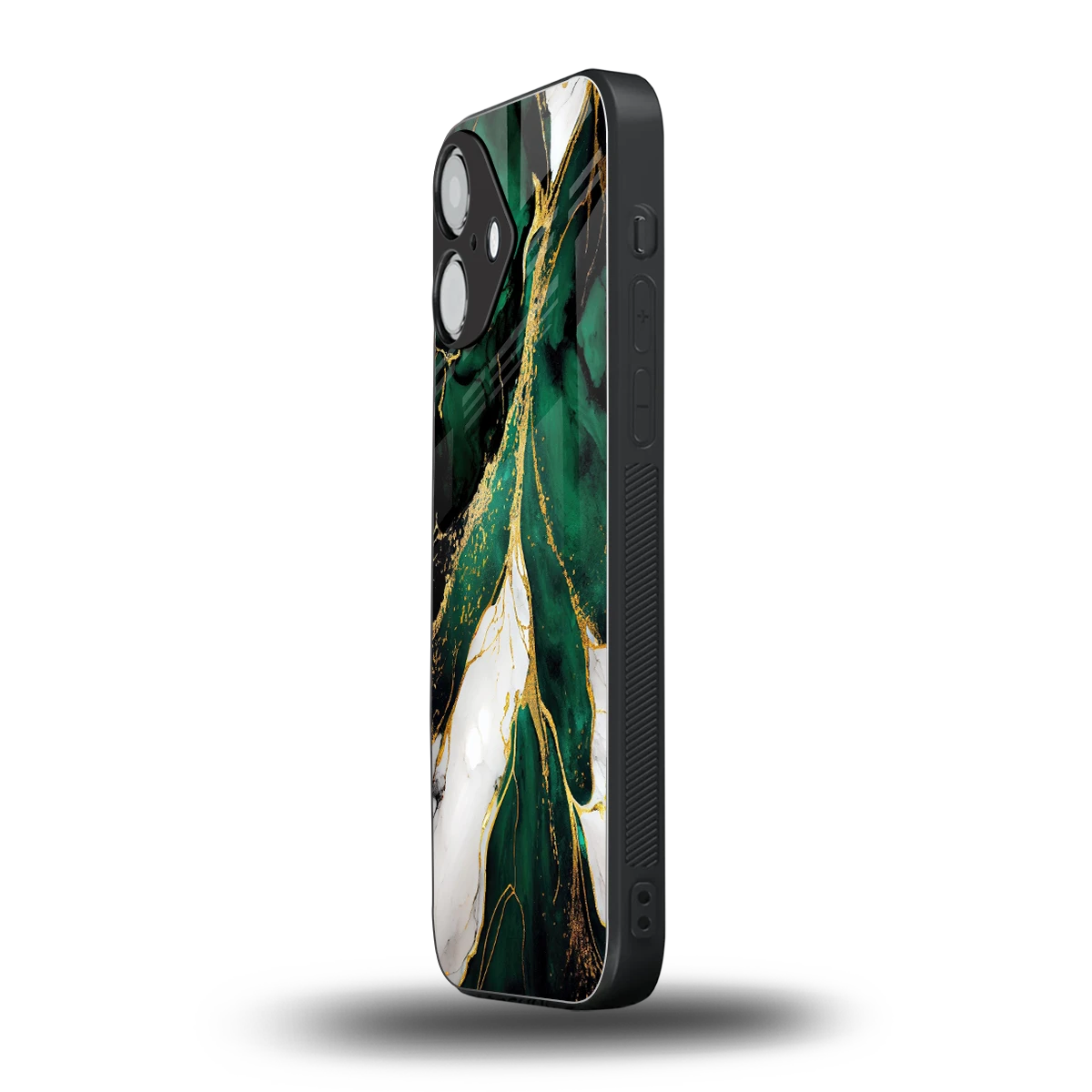 Emerald Luxe iPhone 16 mobile cover | shockproof glass phone case