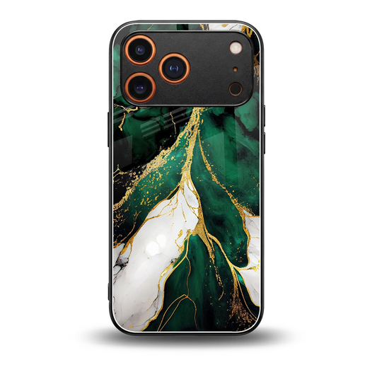 Emerald Luxe back phone cover | glass case for iphone 17 pro max