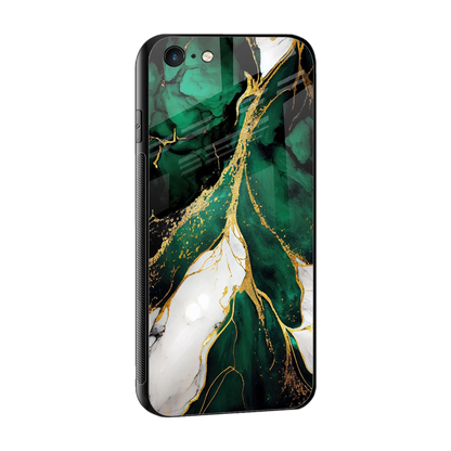 Emerald Luxe sleek iphone 6s cover with tempered glass back and TPU edges