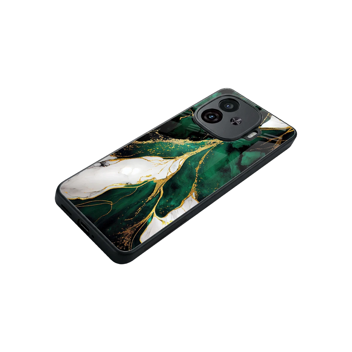 Emerald Luxe stylish phone case for iqoo neo 10r 5g | glossy glass and slim fit