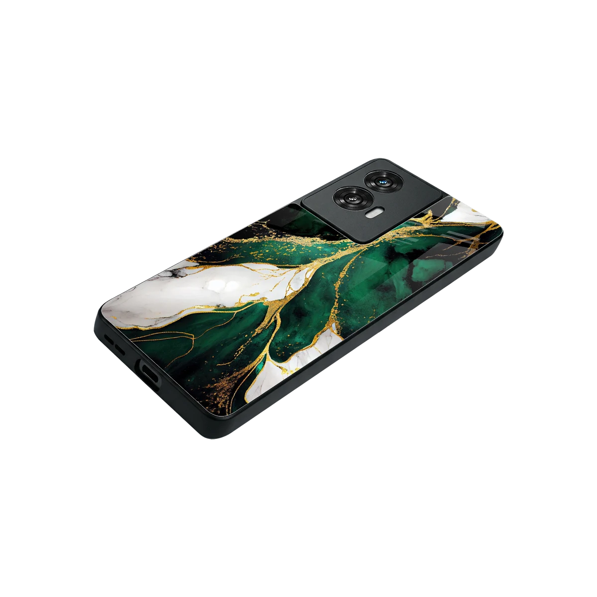 Emerald Luxe stylish phone case for motorola edge 50 fusion | glossy glass and slim fit