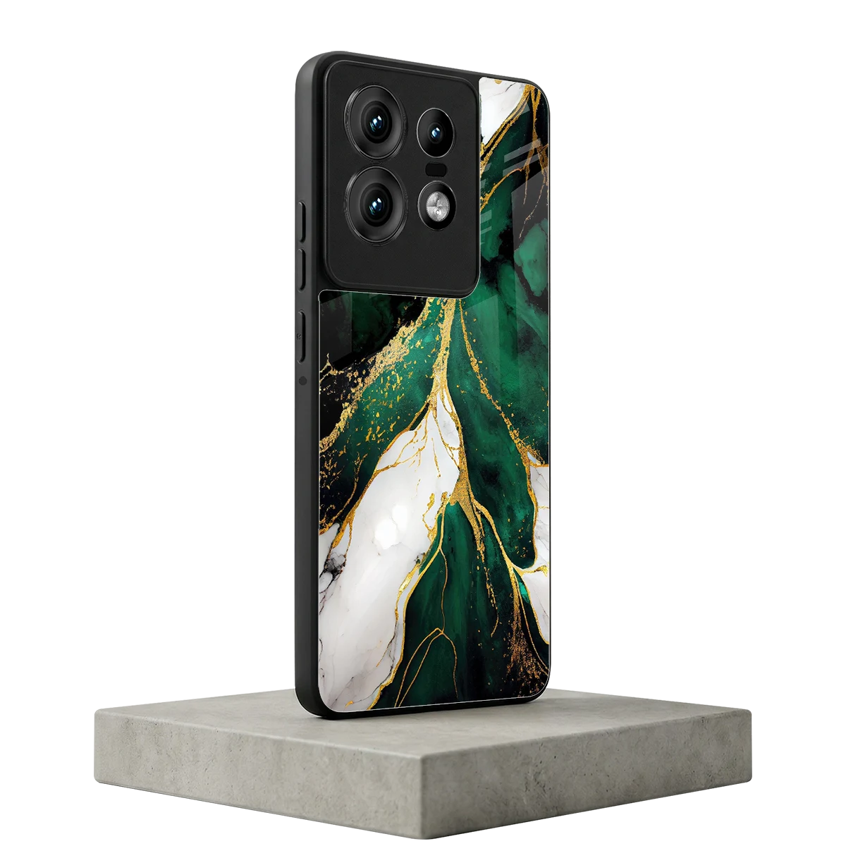Emerald Luxe motorola edge 50 pro mobile cover | shockproof glass phone case