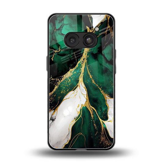 Emerald Luxe back phone cover | glass case for nothing phone 2a plus