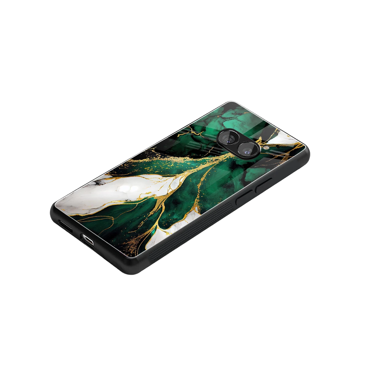 Emerald Luxe stylish phone case for nothing phone 2a | glossy glass and slim fit