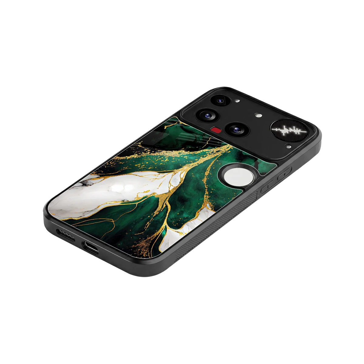 Emerald Luxe stylish phone case for nothing phone 3 | glossy glass and slim fit