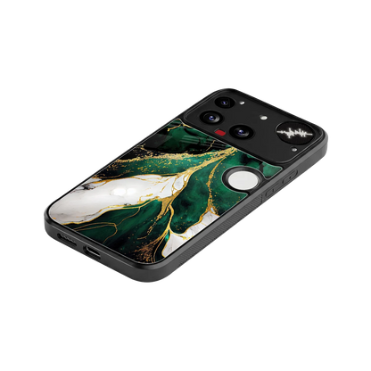 Emerald Luxe stylish phone case for nothing phone 3 | glossy glass and slim fit