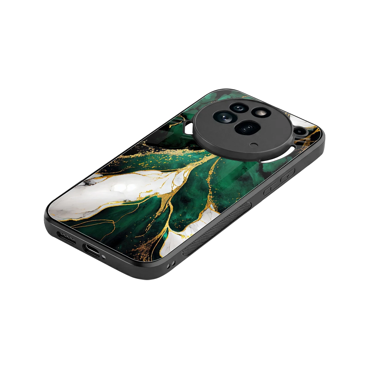 Emerald Luxe stylish phone case for nothing phone 3a pro | glossy glass and slim fit