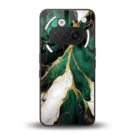 Emerald Luxe back phone cover | glass case for nothing phone 3a