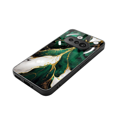 Emerald Luxe stylish phone case for nothing phone 3a | glossy glass and slim fit