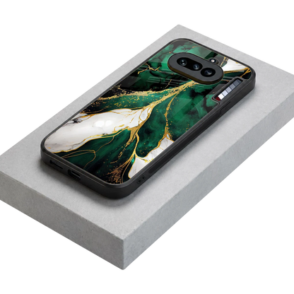 Emerald Luxe stylish phone case for nothing phone 4a | glossy glass and slim fit