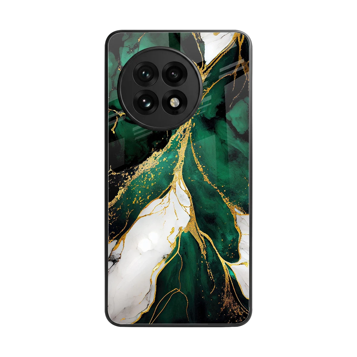 Emerald Luxe back phone cover | glass case for oneplus 13r