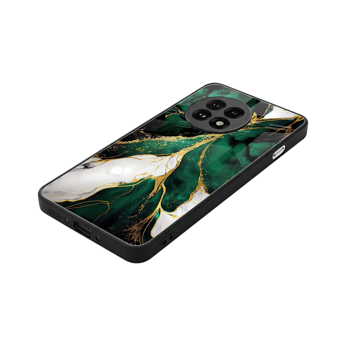 Emerald Luxe stylish phone case for oneplus 13r | glossy glass and slim fit