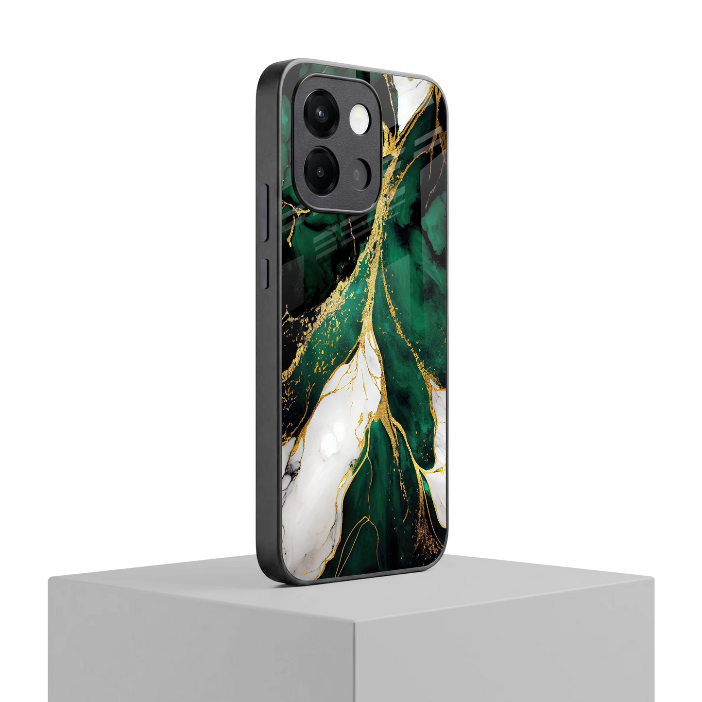 Emerald Luxe oneplus 13s mobile cover | shockproof glass phone case