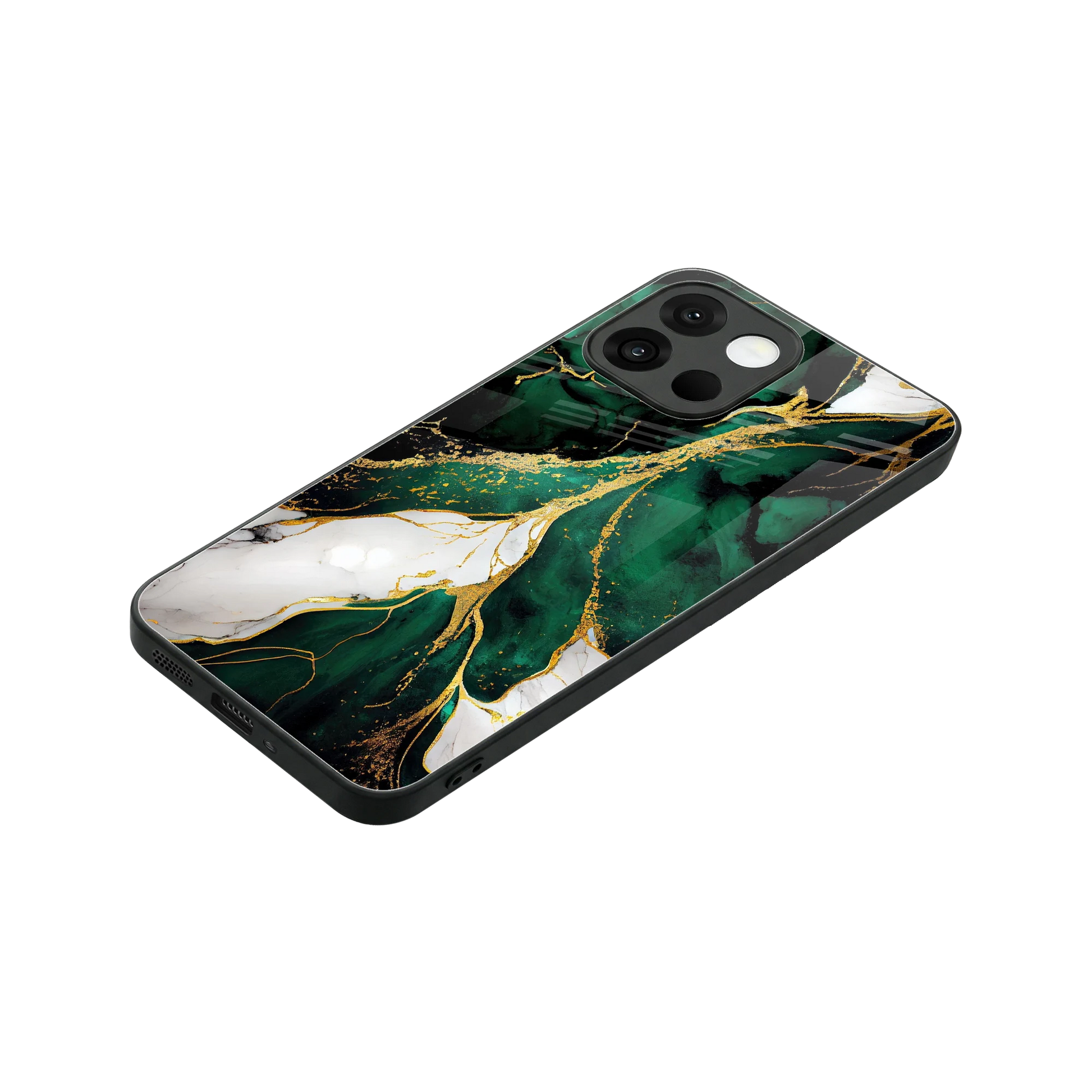 Emerald Luxe stylish phone case for oneplus 13s | glossy glass and slim fit