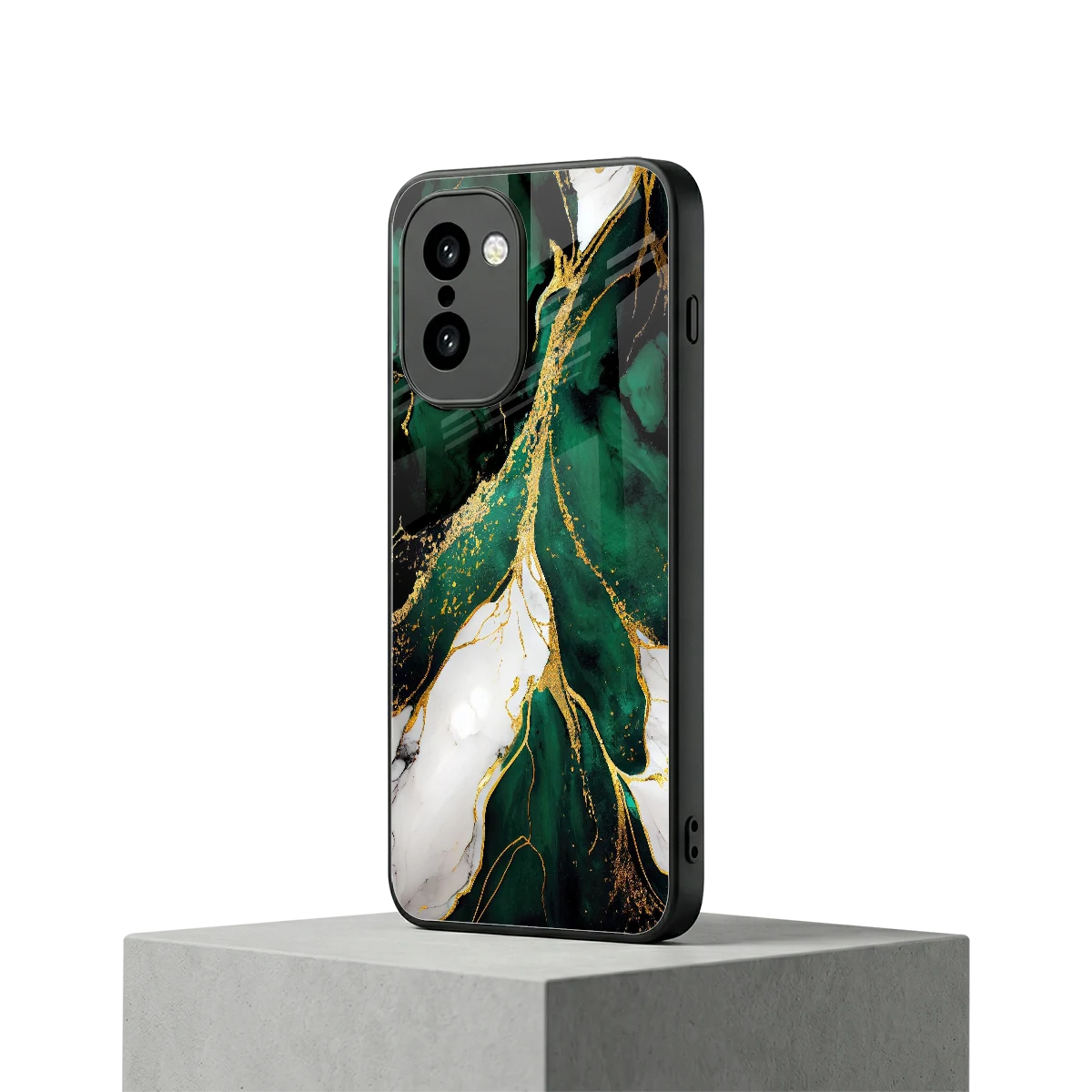 Emerald Luxe oneplus 15r mobile cover | shockproof glass phone case