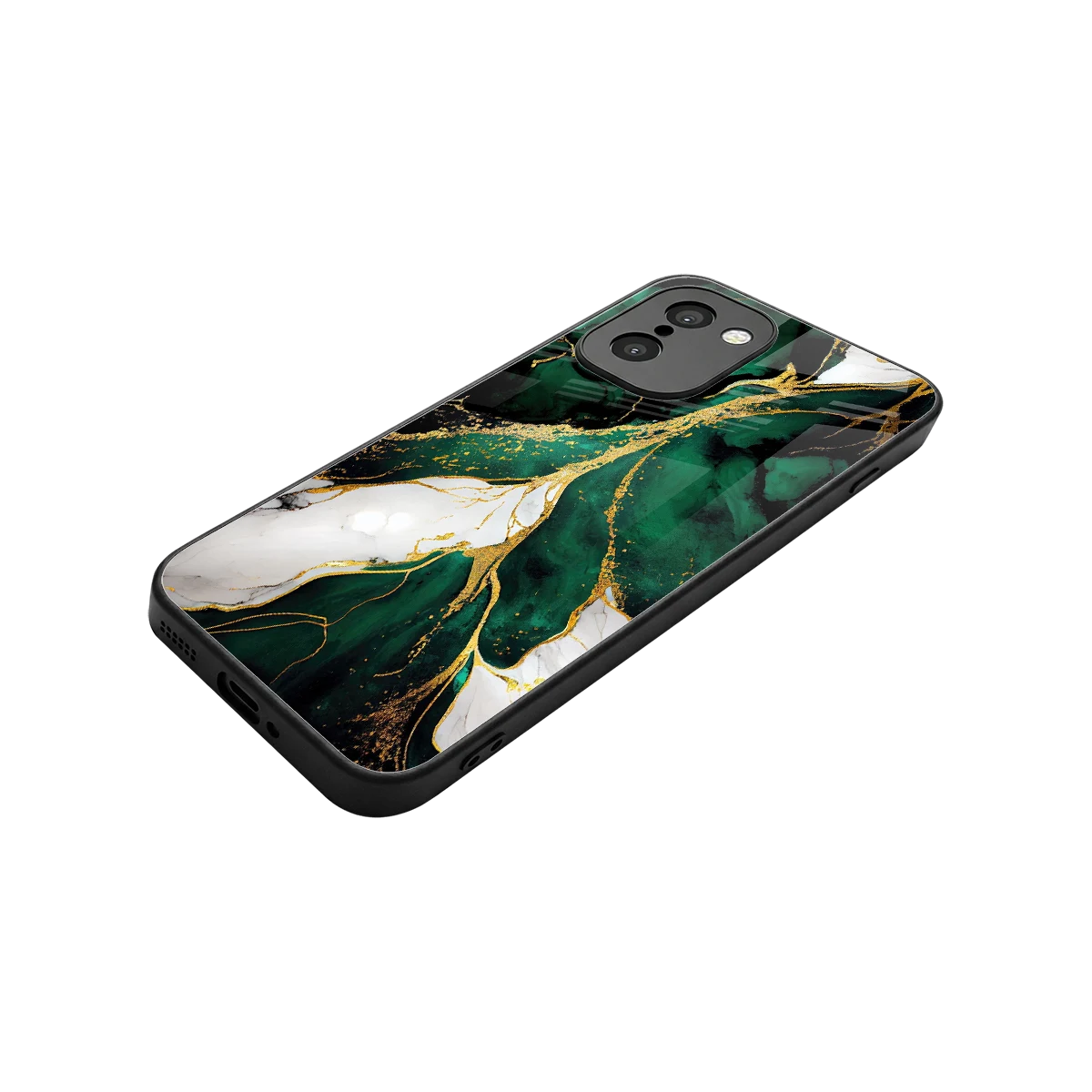 Emerald Luxe stylish phone case for oneplus 15r | glossy glass and slim fit