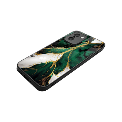 Emerald Luxe stylish phone case for oneplus 15r | glossy glass and slim fit