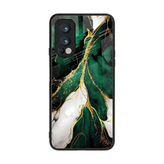 Emerald Luxe back phone cover | glass case for oneplus nord 2