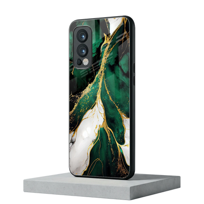 Emerald Luxe oneplus nord 2 mobile cover | shockproof glass phone case