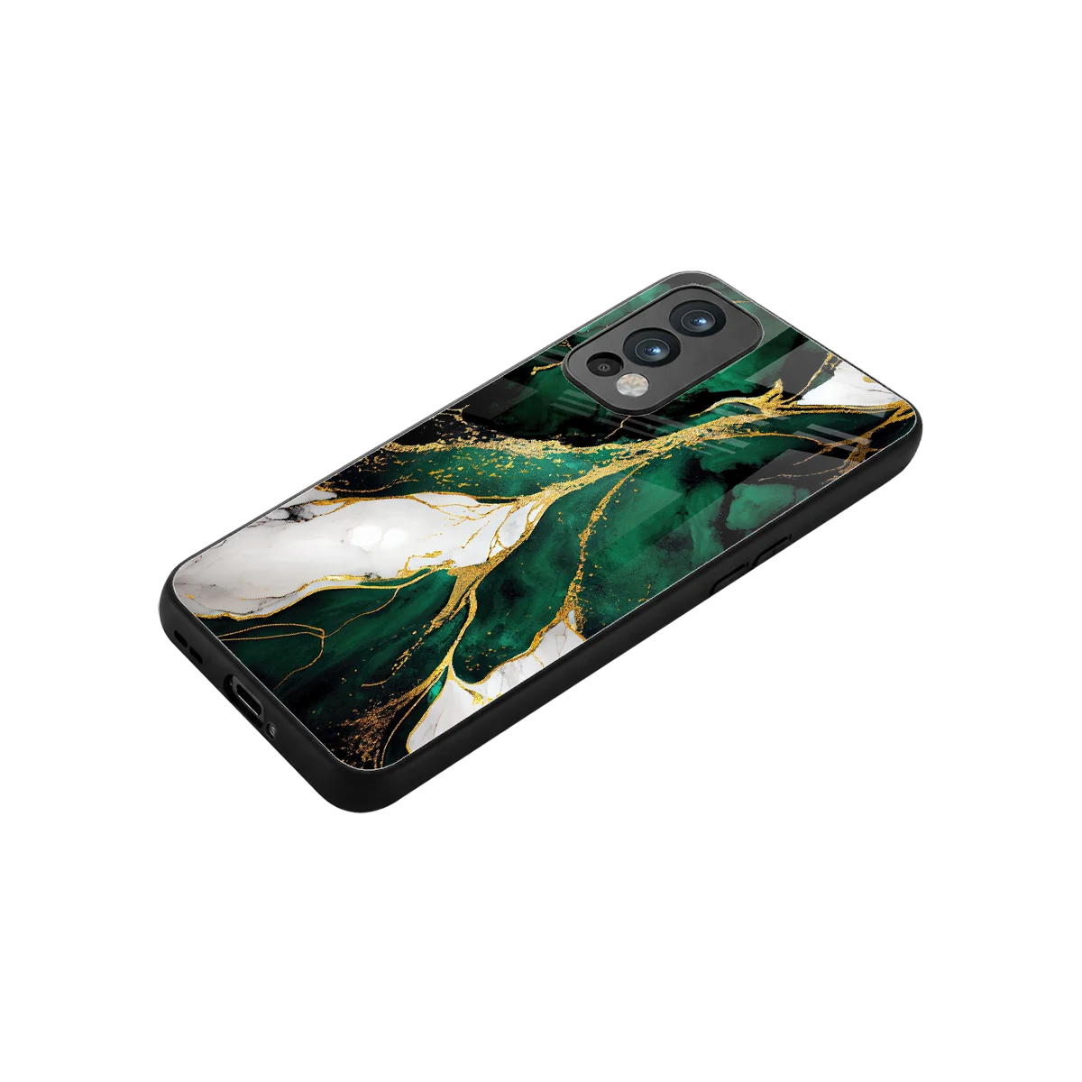 Emerald Luxe stylish phone case for oneplus nord 2 | glossy glass and slim fit