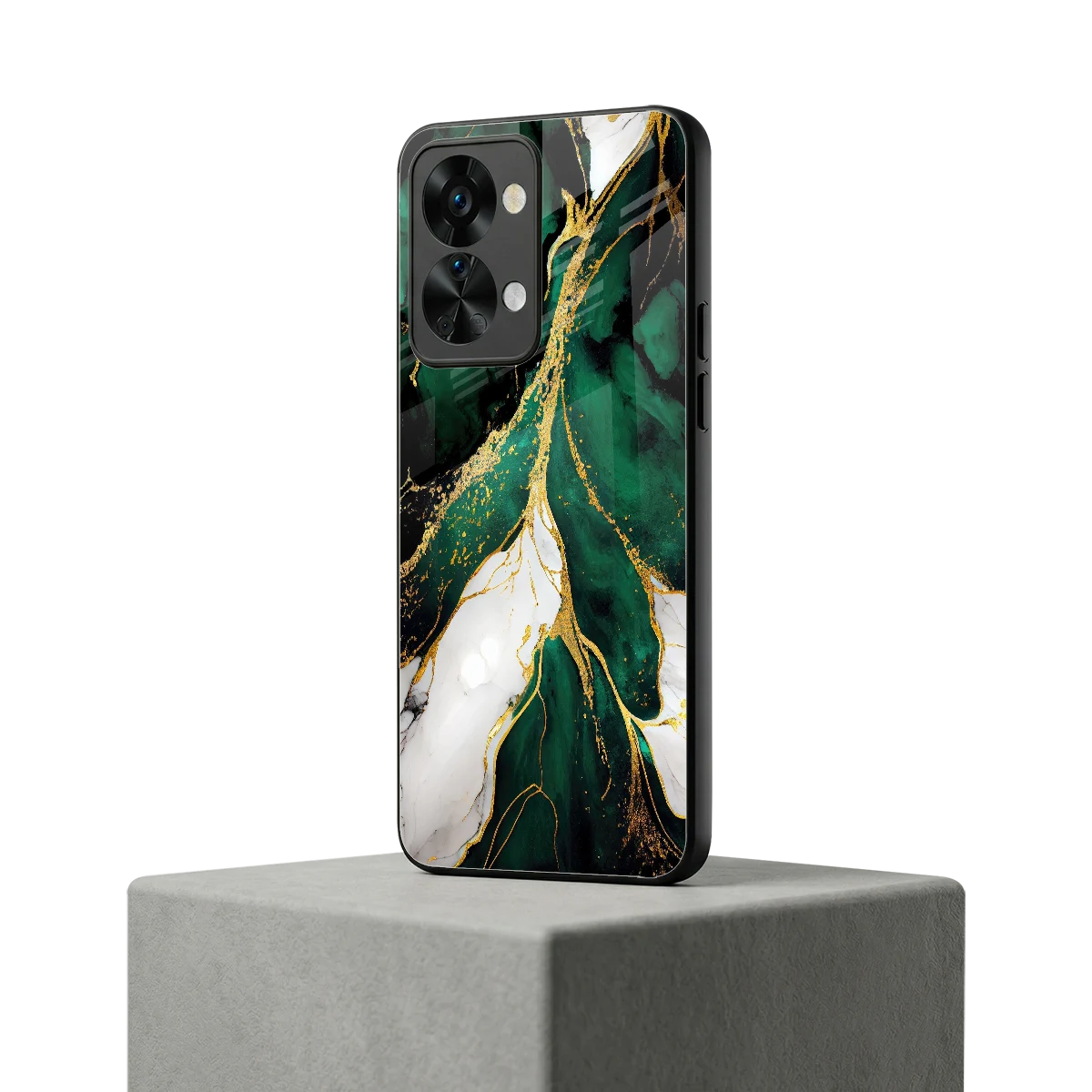 Emerald Luxe oneplus nord 2t mobile cover | shockproof glass phone case