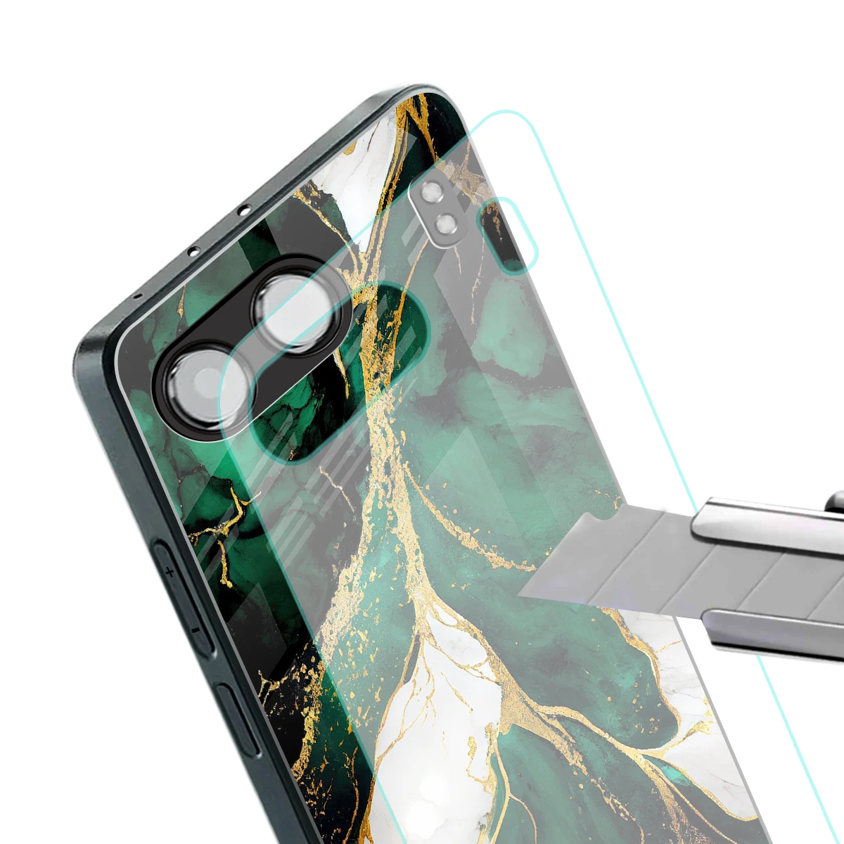 Emerald Luxe stylish phone case for oneplus nord 4 | glossy glass and slim fit