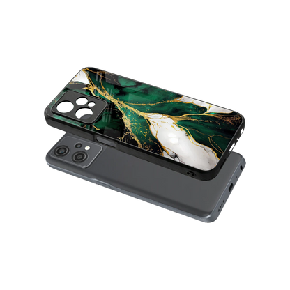 Emerald Luxe sleek oneplus nord ce 2 lite cover with tempered glass back and TPU edges