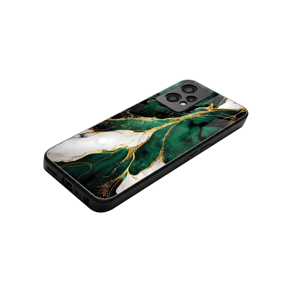 Emerald Luxe stylish phone case for oneplus nord ce 2 lite | glossy glass and slim fit