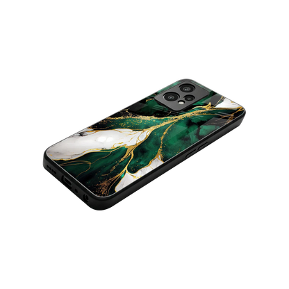 Emerald Luxe stylish phone case for oneplus nord ce 2 lite | glossy glass and slim fit