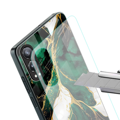 Emerald Luxe stylish phone case for oneplus nord ce 4 lite | glossy glass and slim fit