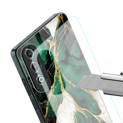 Emerald Luxe stylish phone case for oneplus nord ce 4 | glossy glass and slim fit