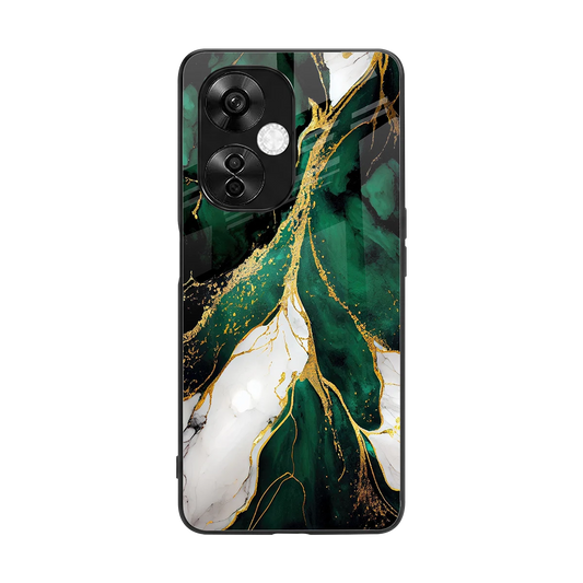 Emerald Luxe back phone cover | glass case for oneplus nord ce 3 lite