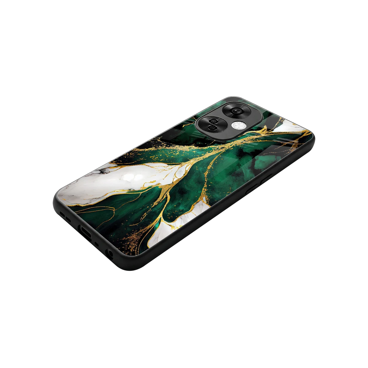 Emerald Luxe stylish phone case for oneplus nord ce 3 lite | glossy glass and slim fit