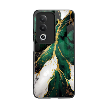 Emerald Luxe back phone cover | glass case for oppo a3 pro