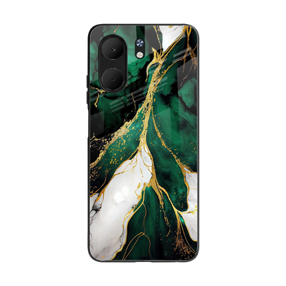 Emerald Luxe back phone cover | glass case for oppo a5x 5g