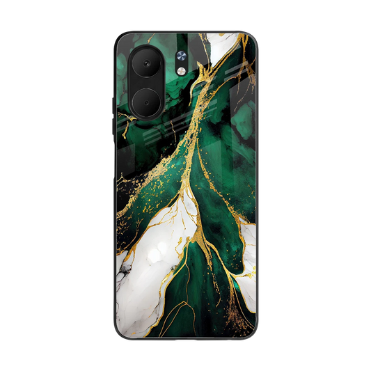 Emerald Luxe back phone cover | glass case for oppo a5x 5g