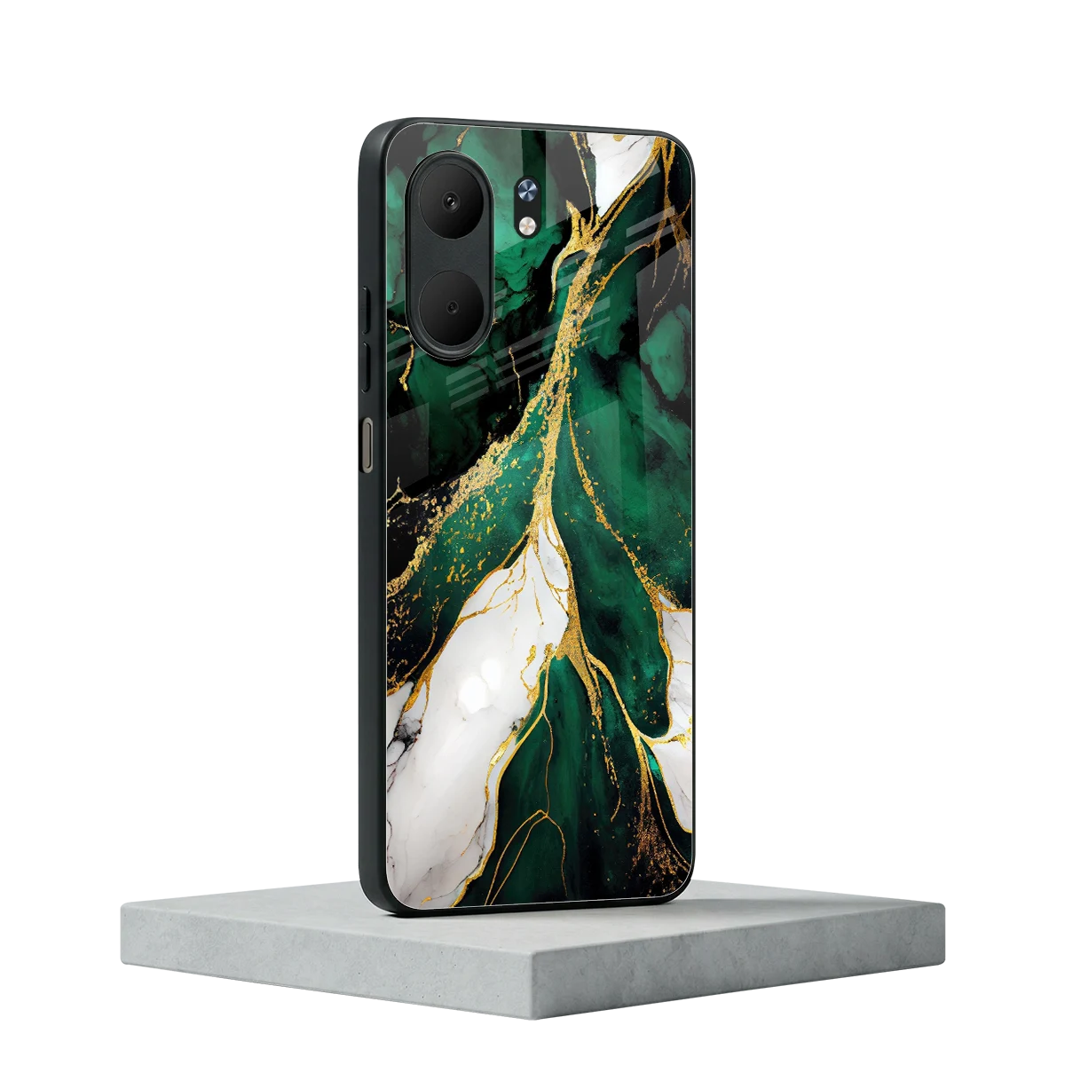 Emerald Luxe oppo a5x 5g mobile cover | shockproof glass phone case