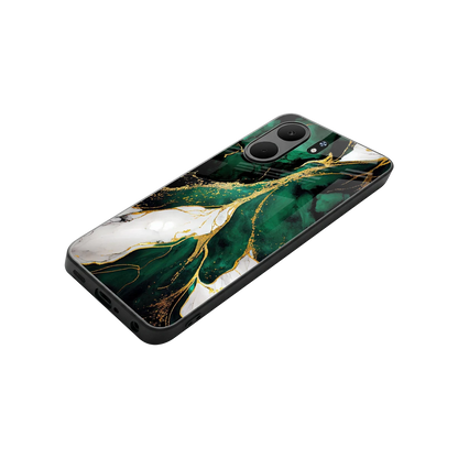 Emerald Luxe stylish phone case for oppo a5x 5g | glossy glass and slim fit