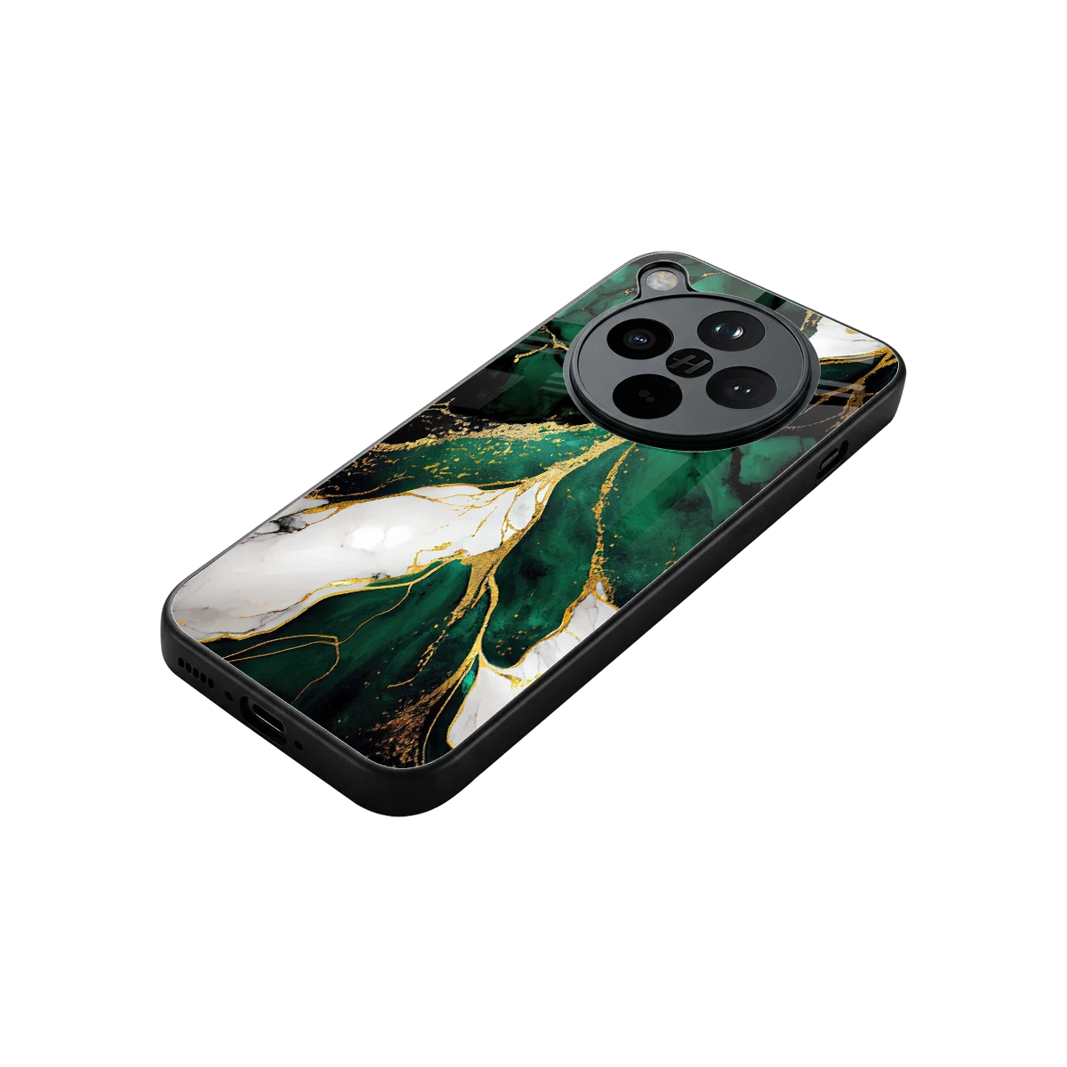 Emerald Luxe stylish phone case for oppo find x8 | glossy glass and slim fit